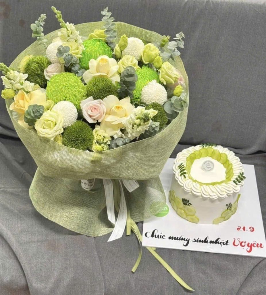 Combo bánh và hoa 026