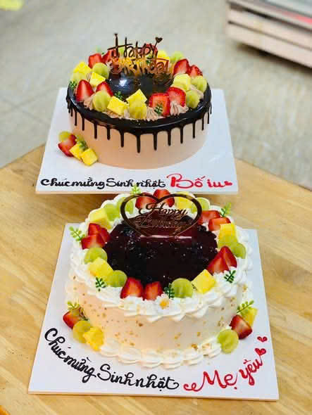 Bánh kem mix trái cây tươi 013